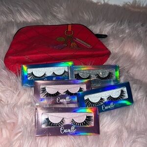 Cavalli lashes + makeup bag
